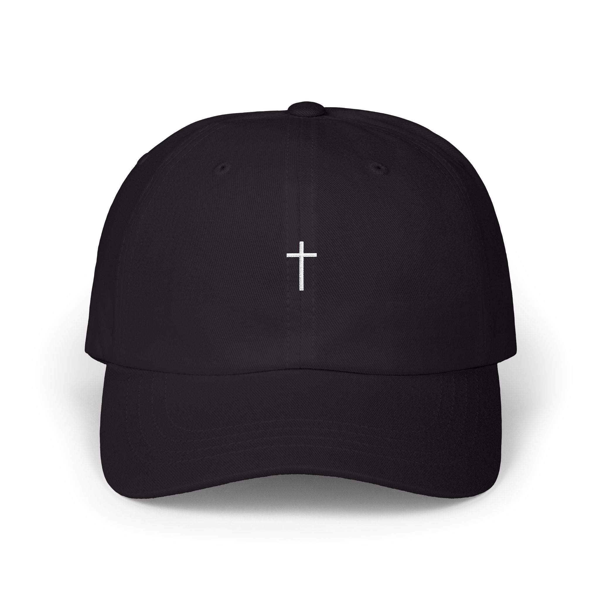Single Christian Cross Dad Cap — Simple Faith Baseball Hat