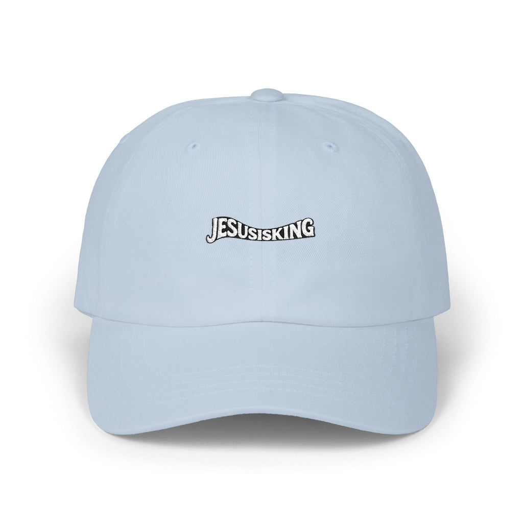 Jesus Is King Christian Dad Cap — Subtle Faith Baseball Hat