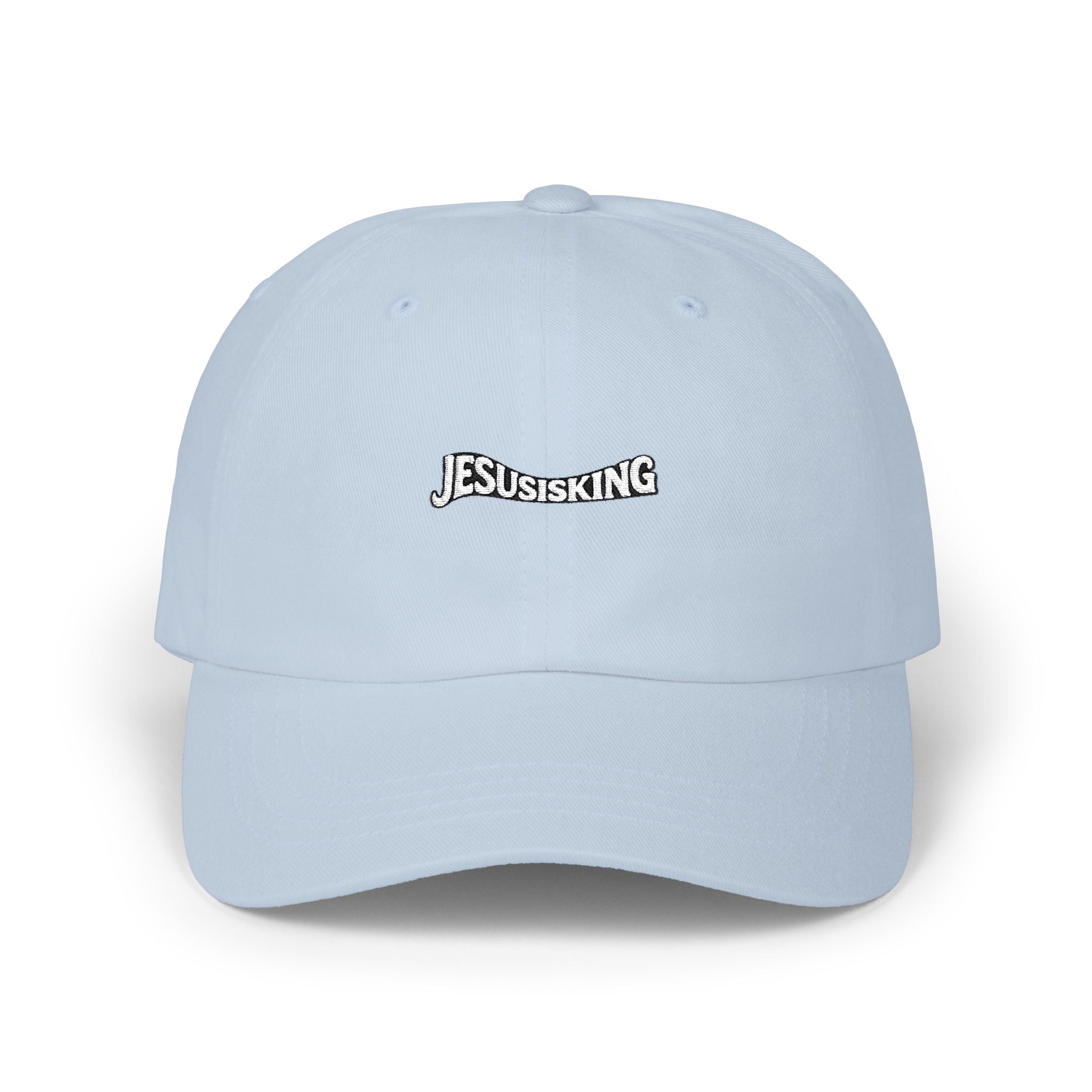 Jesus Is King Christian Dad Cap — Subtle Faith Baseball Hat