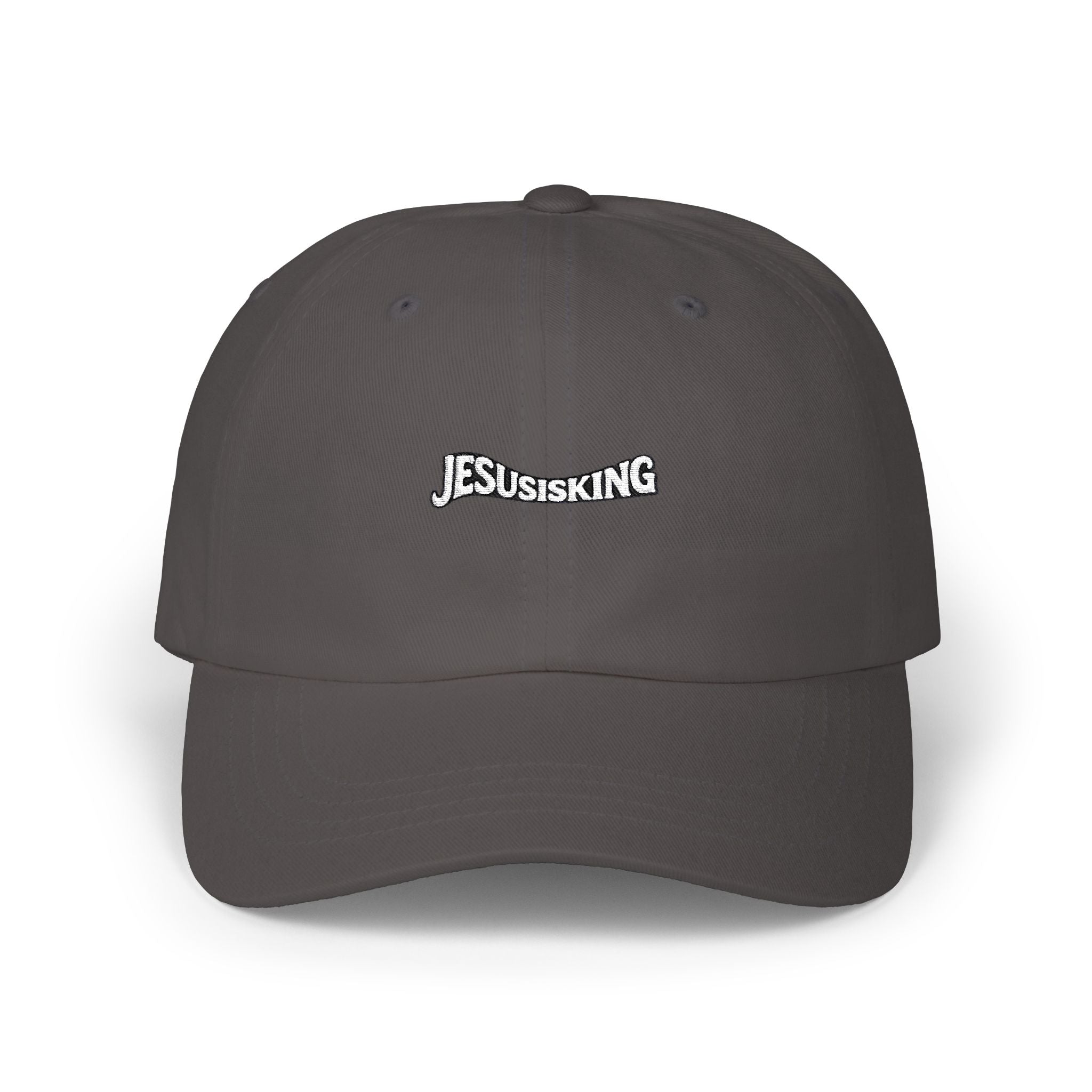Jesus Is King Christian Dad Cap — Subtle Faith Baseball Hat
