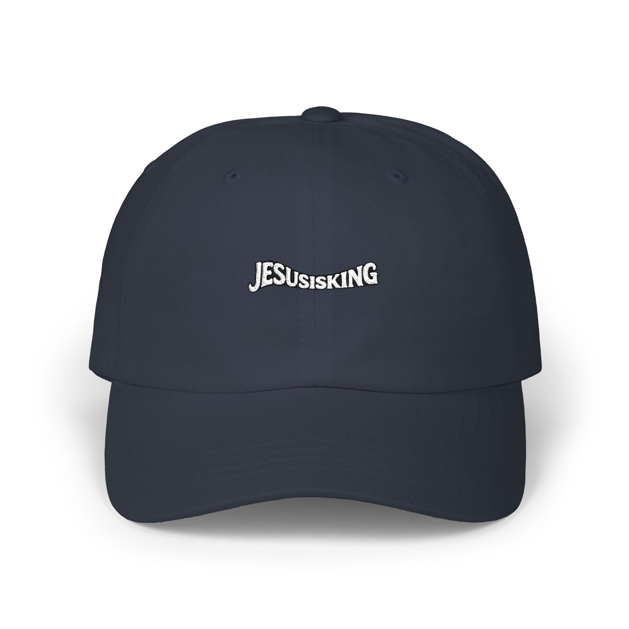 Jesus Is King Christian Dad Cap — Subtle Faith Baseball Hat