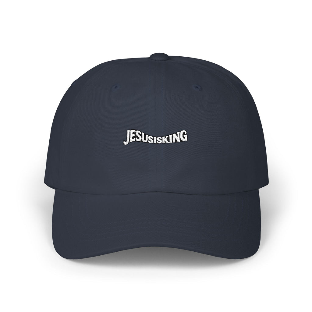 Jesus Is King Christian Dad Cap — Subtle Faith Baseball Hat