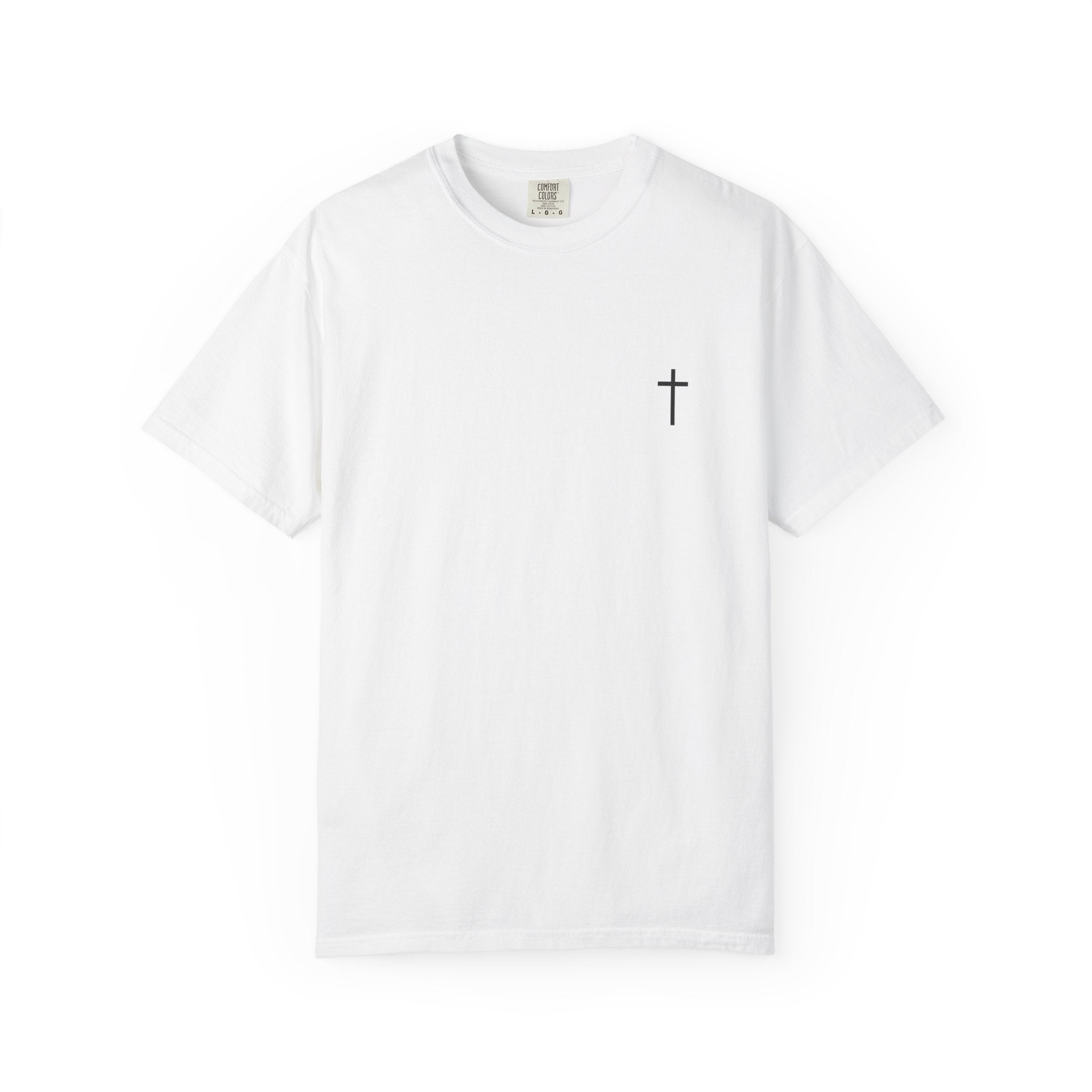 Christian Cross Chest Tee — Simple Faith T-Shirt