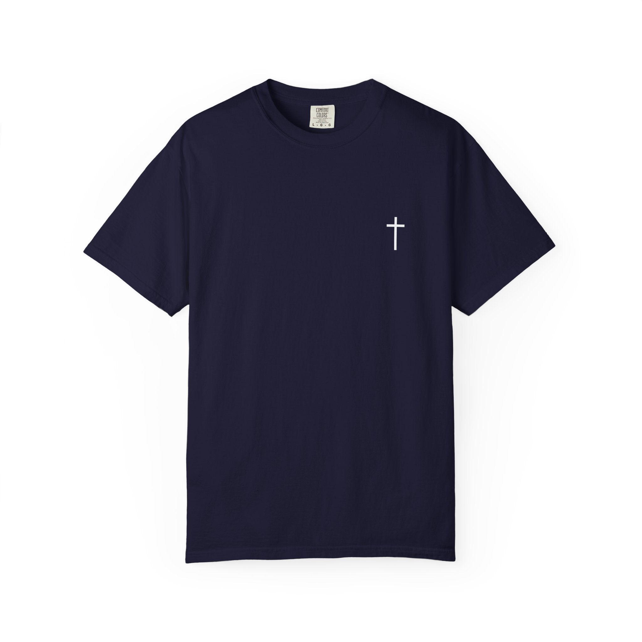 Christian Cross Chest Tee — Simple Faith T-Shirt