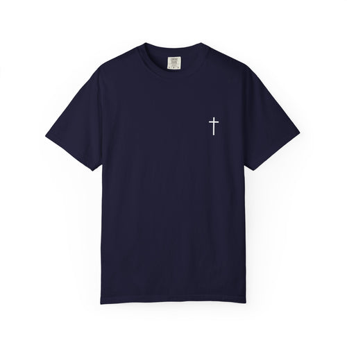 Christian Cross Chest Tee — Simple Faith T-Shirt