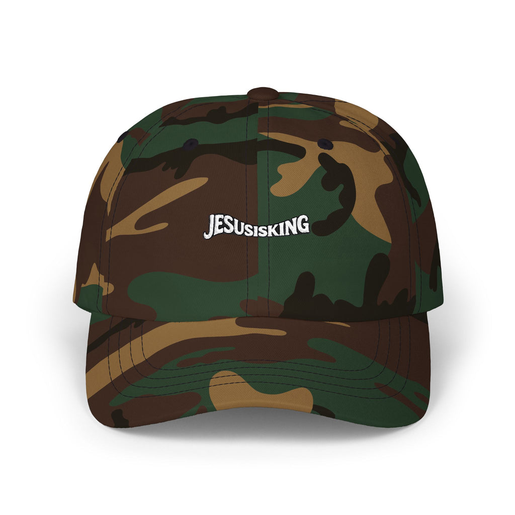 Jesus Is King Christian Dad Cap — Subtle Faith Baseball Hat