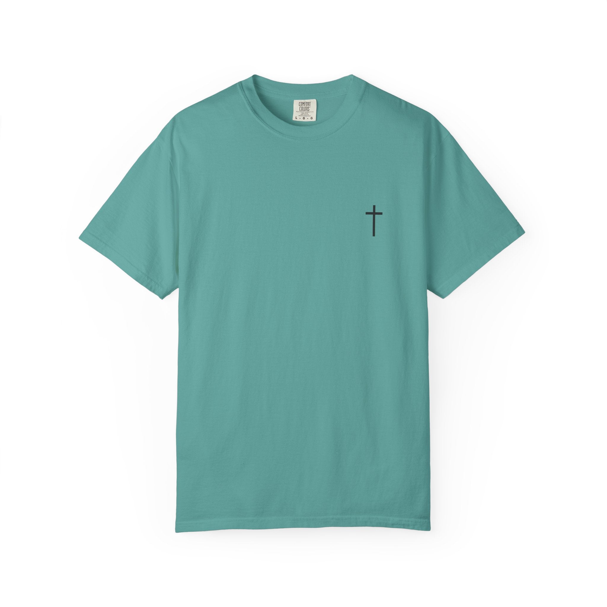 Christian Cross Chest Tee — Simple Faith T-Shirt