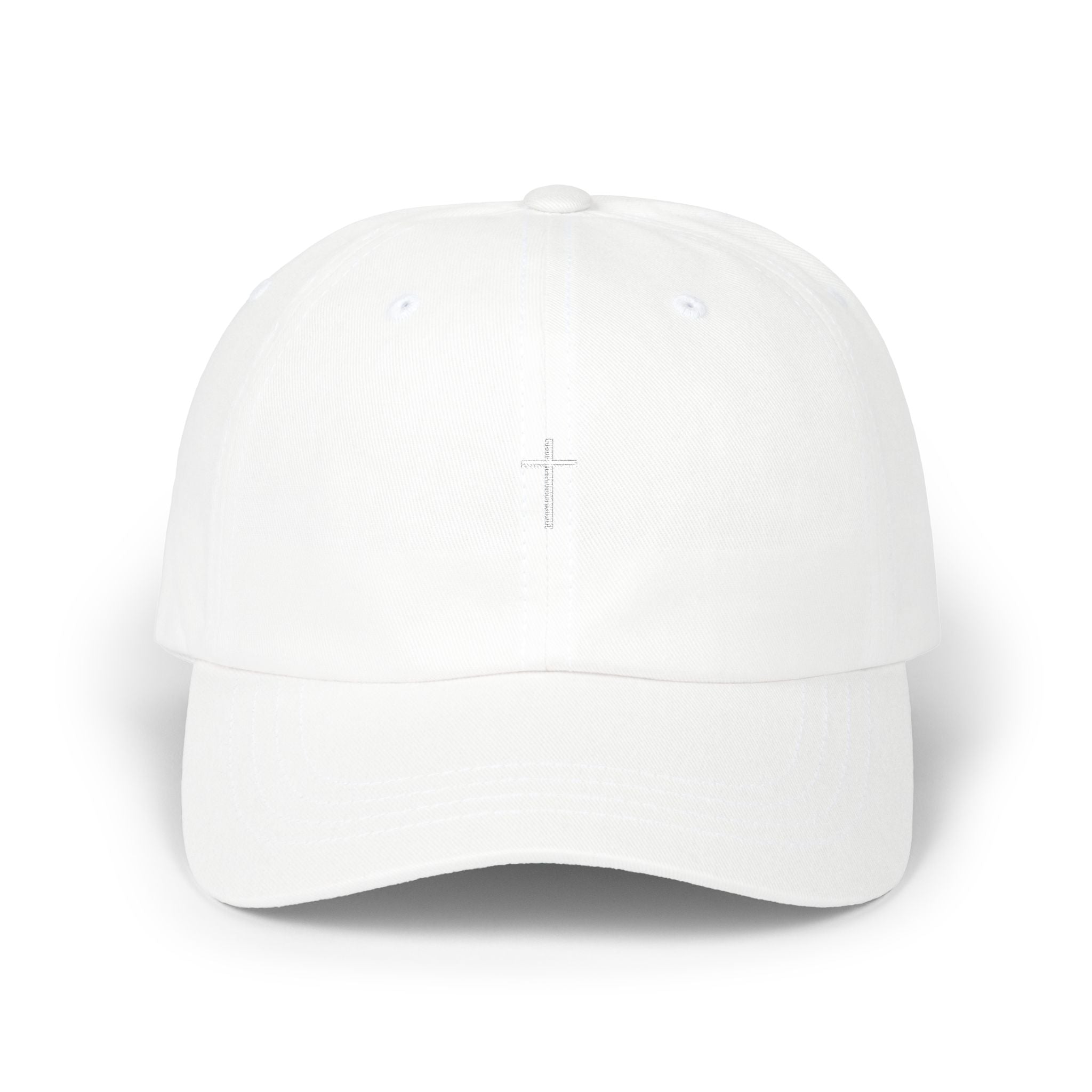 Single Christian Cross Dad Cap — Simple Faith Baseball Hat
