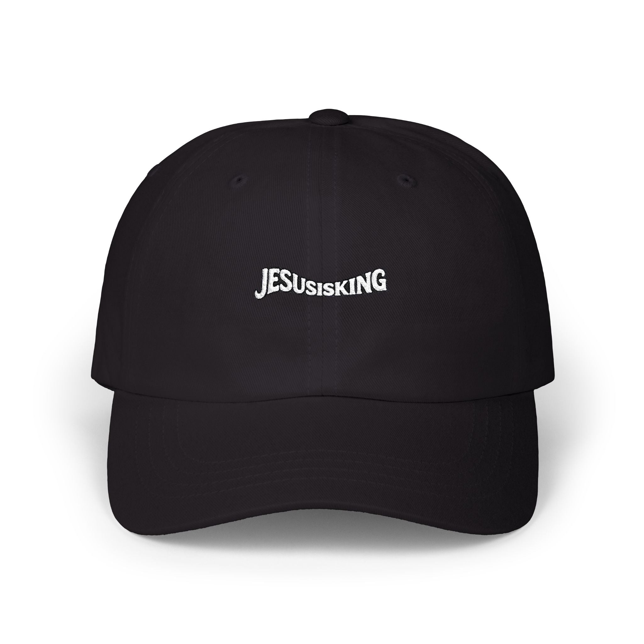 Jesus Is King Christian Dad Cap — Subtle Faith Baseball Hat