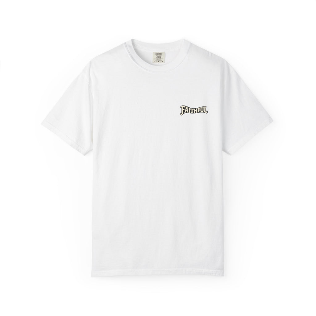 Faithful Chest Logo Christian T-Shirt — Subtle Everyday Faith Tee