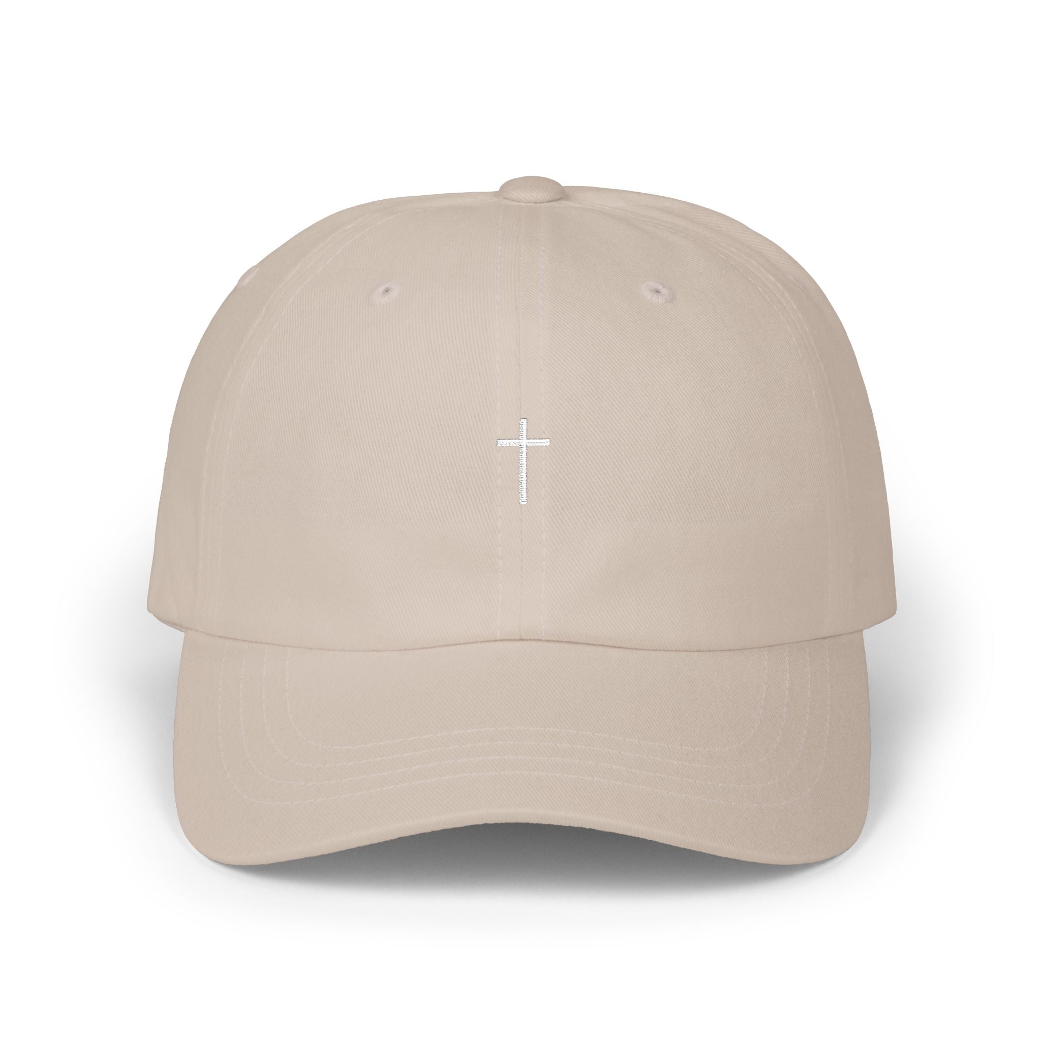 Single Christian Cross Dad Cap — Simple Faith Baseball Hat