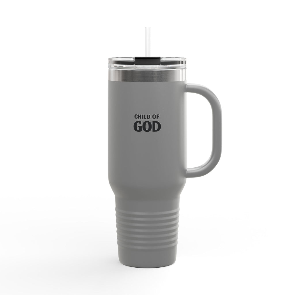 Child of God 40oz Insulated Travel Mug — Large Stainless Steel Tumbler with Handle