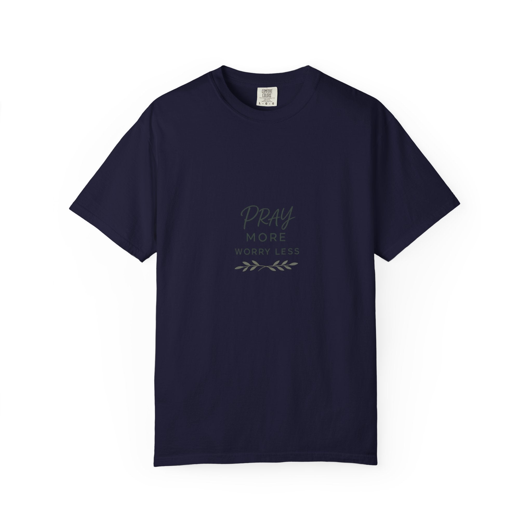 Pray More Worry Less Christian T-Shirt — Worship & Church Tee