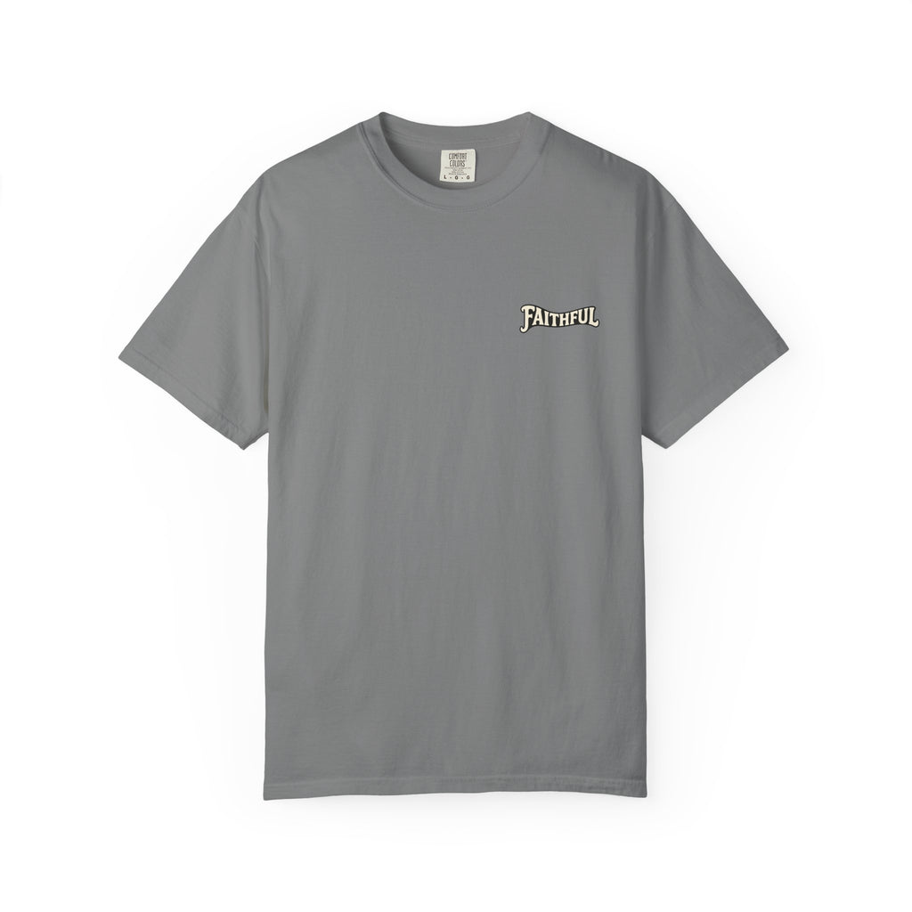 Faithful Chest Logo Christian T-Shirt — Subtle Everyday Faith Tee