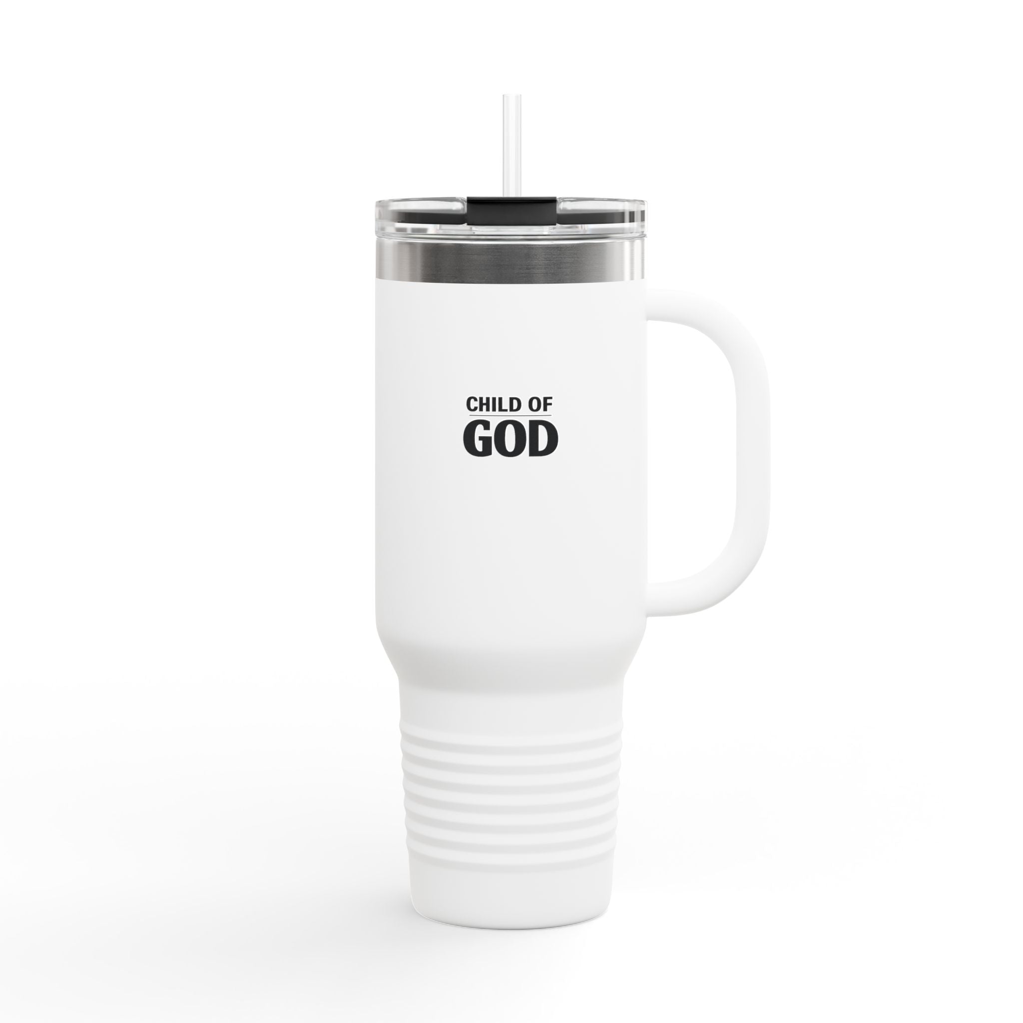 Child of God 40oz Insulated Travel Mug — Large Stainless Steel Tumbler with Handle