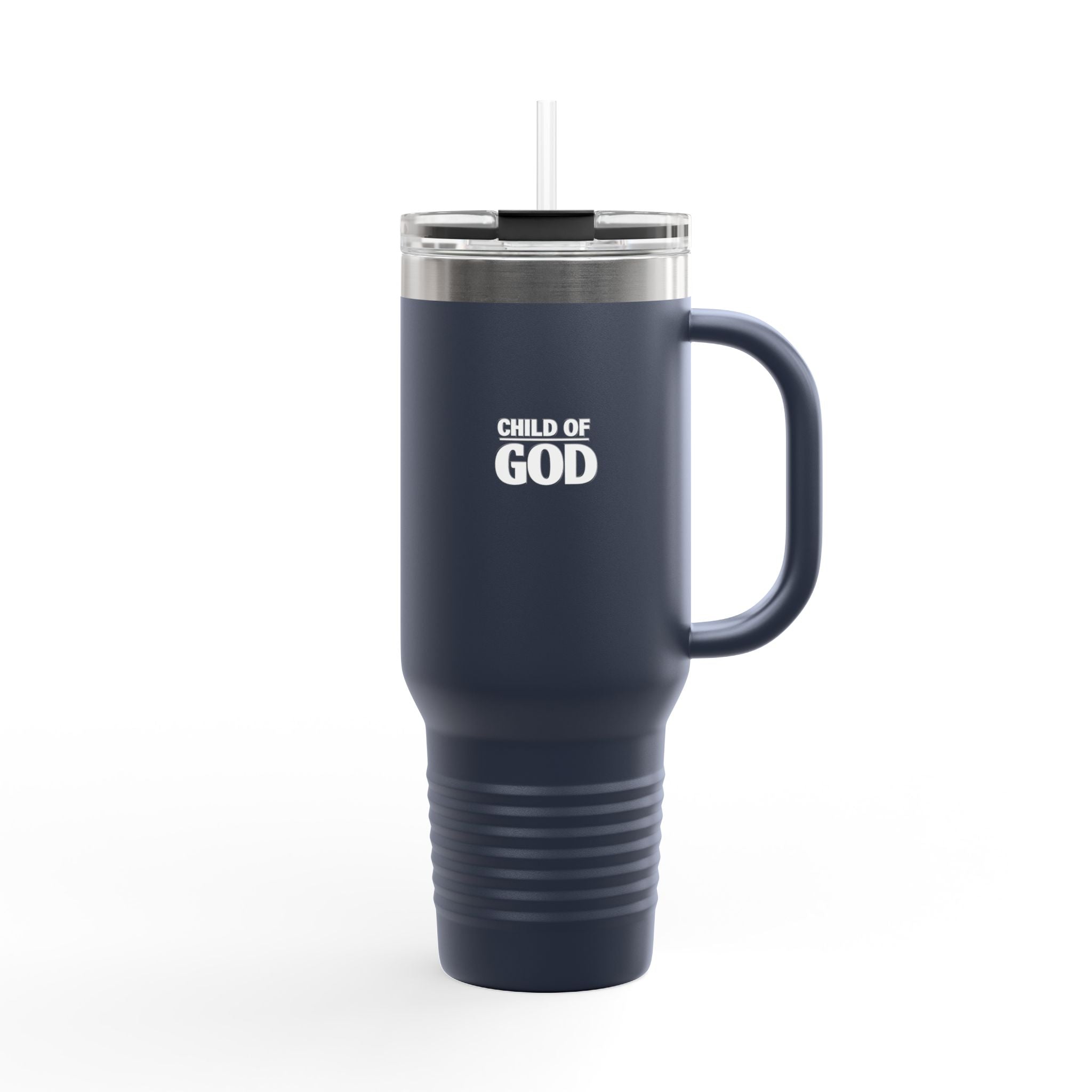 Child of God 40oz Insulated Travel Mug — Large Stainless Steel Tumbler with Handle