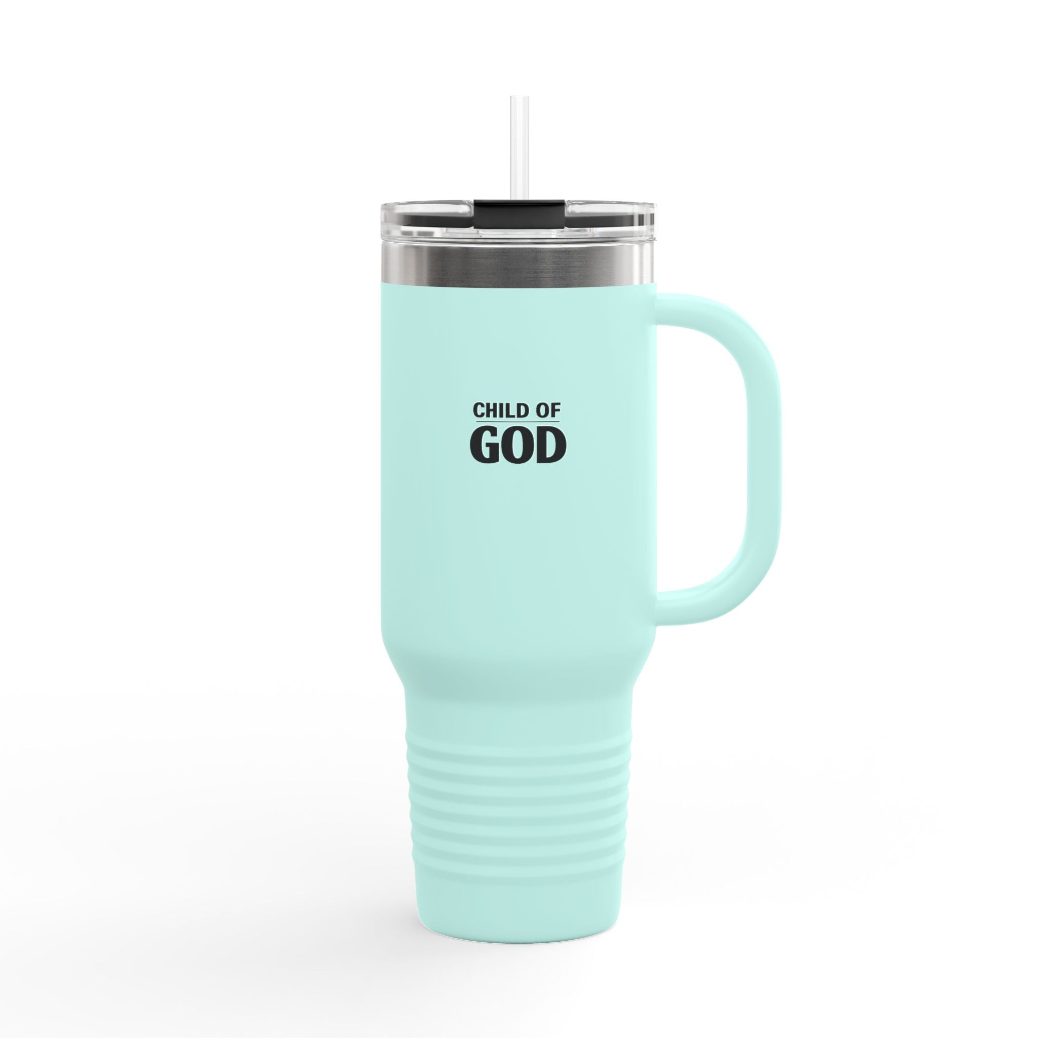 Child of God 40oz Insulated Travel Mug — Large Stainless Steel Tumbler with Handle